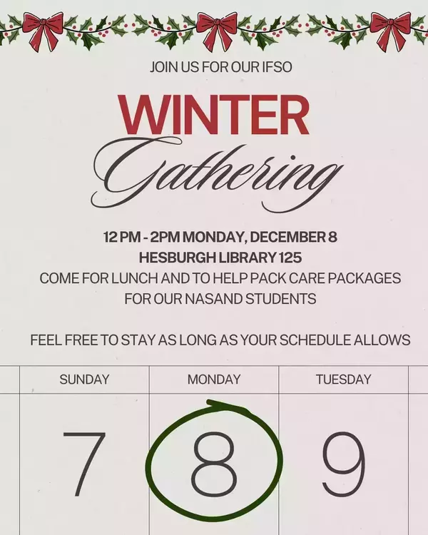 IFSO Winter Gathering save the date
